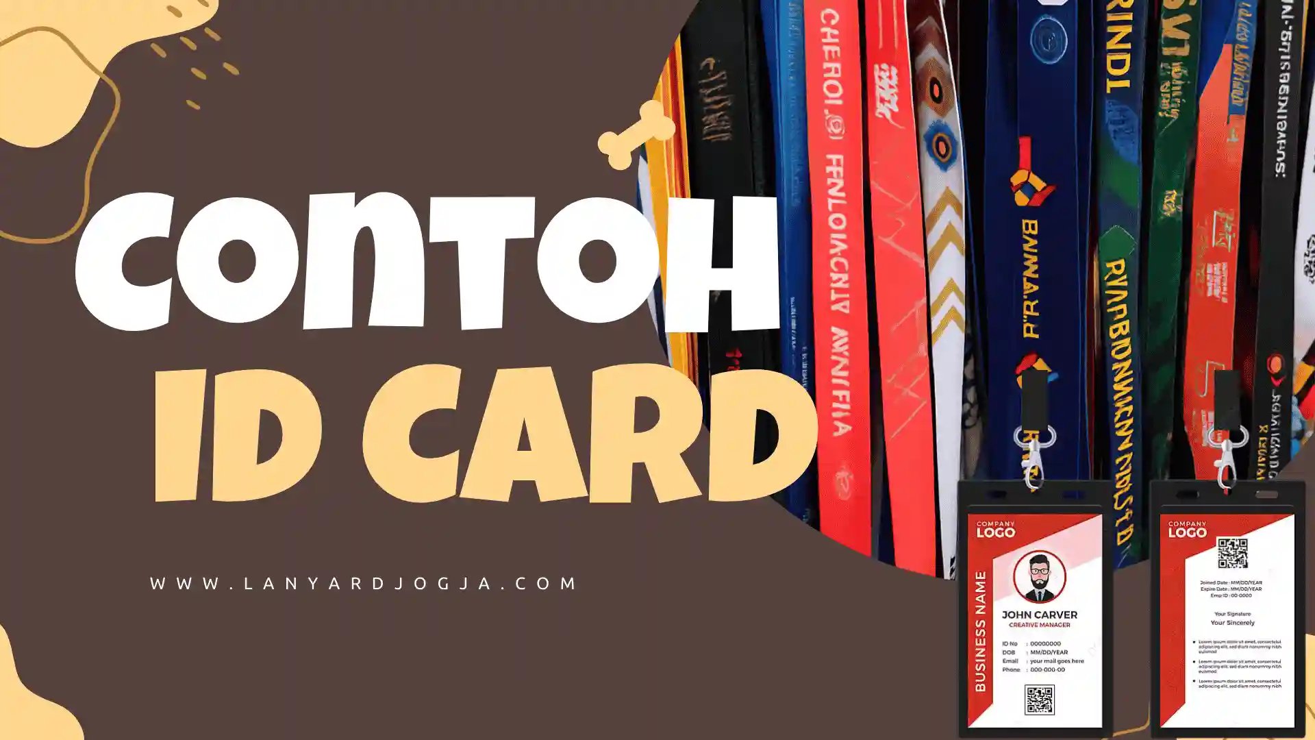 Contoh ID Card Perusahaan Bisa didownload dan Edit di Canva